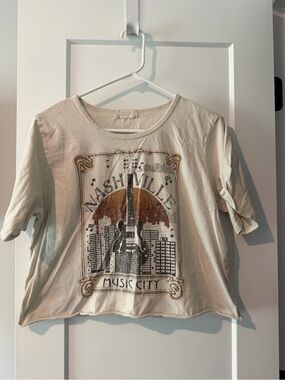 Nashville Music City Graphic Tee - Cream